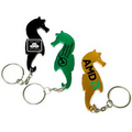 Sea Horse Shaped Bottle Opener with Key Chain (Large Quantities)